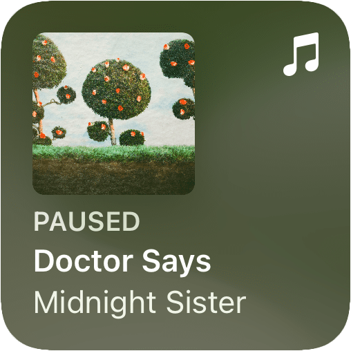 Image of Music.app's small 'Now Playing' widget