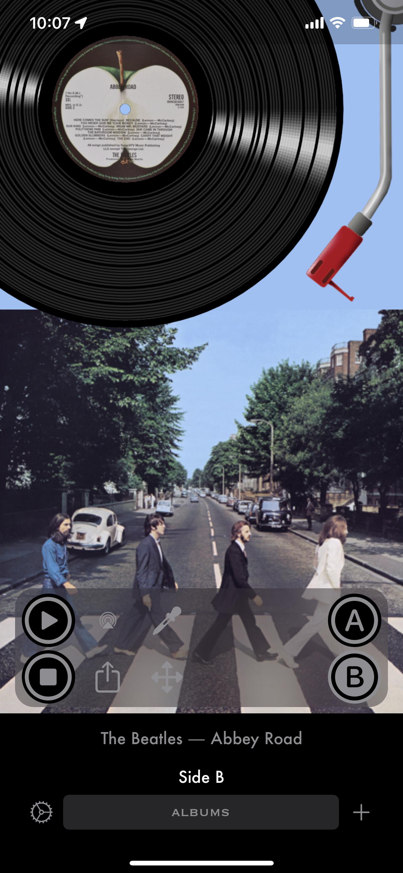 Image of Abbey Road side B in Vinyl Fetish in dark mode