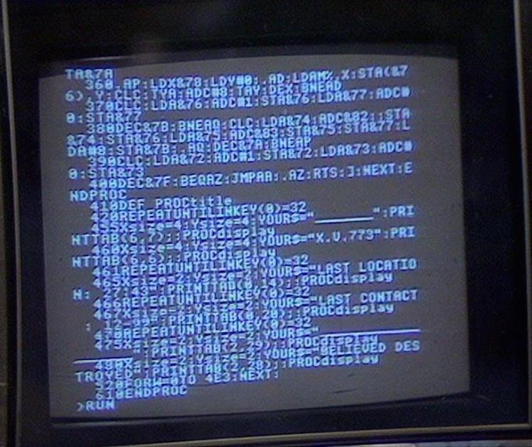 Another image of what appears to be a TV monitor displaying utter gibberish, click this image to go to moviecode's source post at tumblr.com